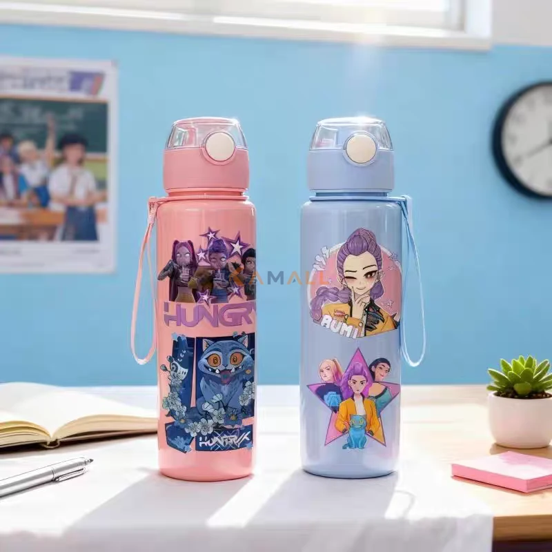 Gourde 1 Litre avec Paille – Bouteille en Plastique Alimentaire
