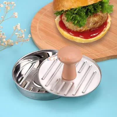 Presse à hamburger en acier inoxydable 12cm
