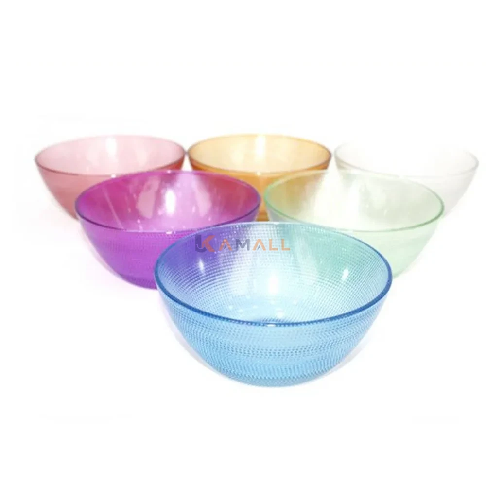 Set de 6 Bols en Verre Coloré 12 cm