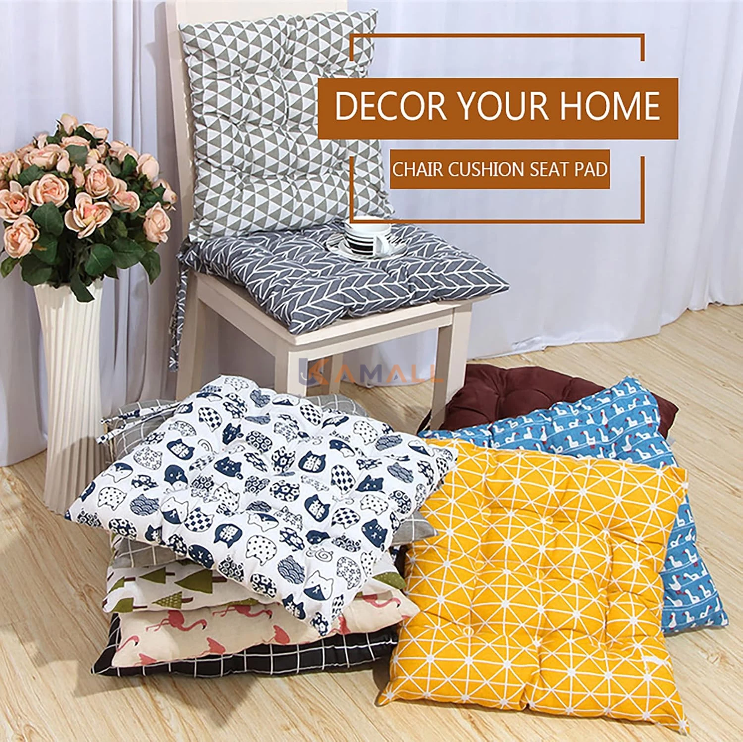 Coussin pour Chaise en Tissu Pratique et Confortable