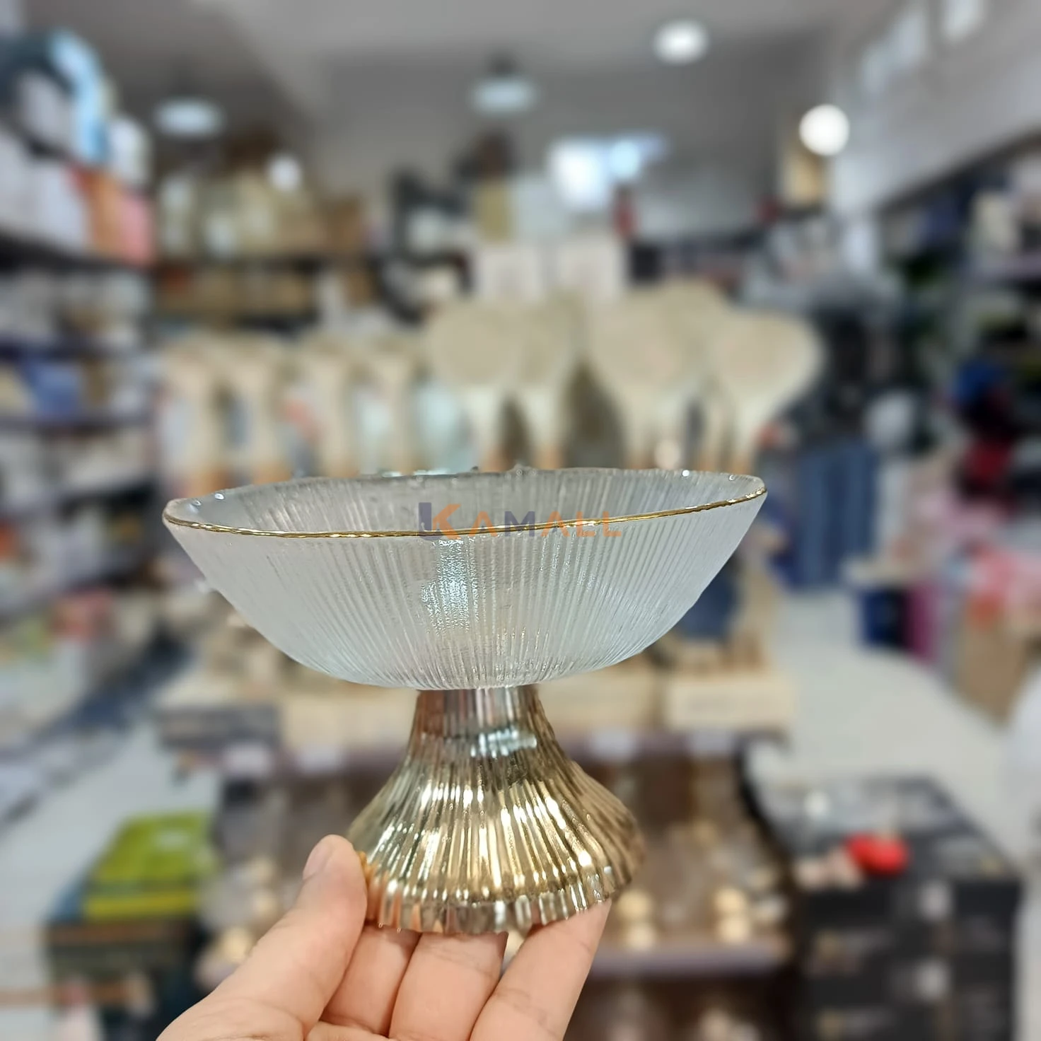 Bol en Verre avec Pied en Plastique