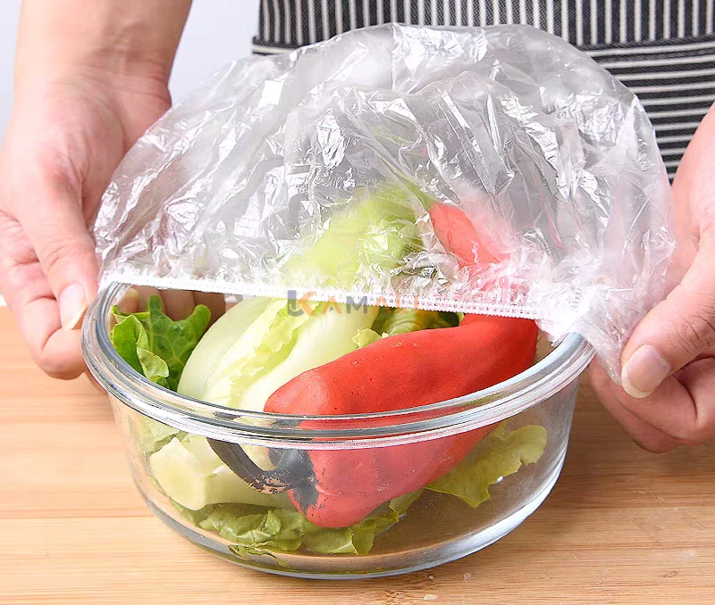 100 pièces couverture nourriture Cover bol en plastique alimentaire
