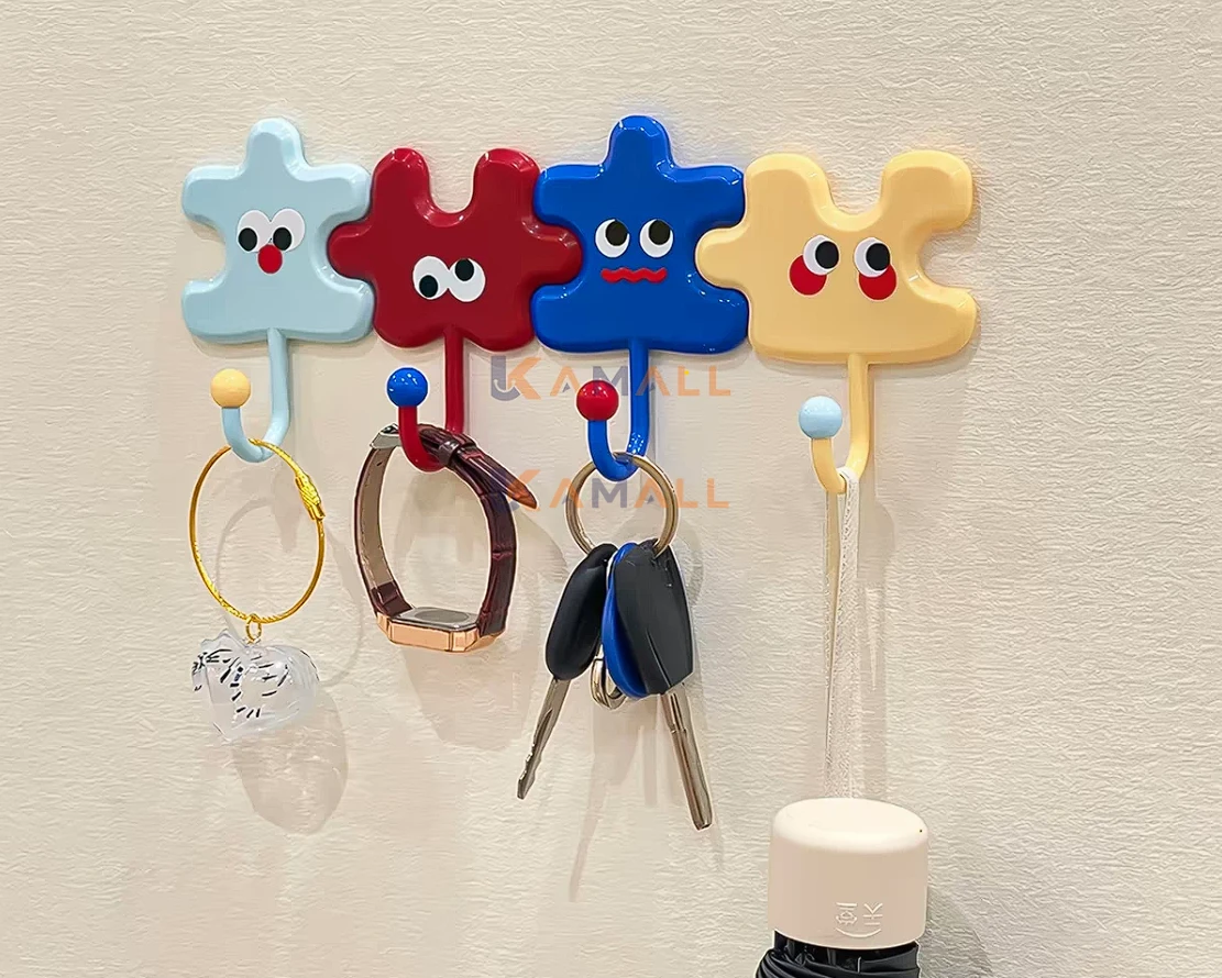 Crochet mural puzzle en plastique