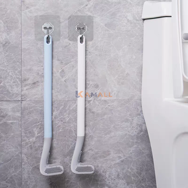 Brosse WC en silicone et plastique