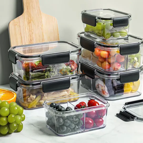 Boite de conservation carree en plastique alimentaire – Rangement pratique pour vos aliments