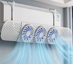 Déflecteur d’Air Pliable pour Climatiseur avec Ventilateur – Réglable 56 à 86 cm