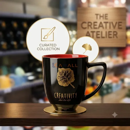 Chope en Céramique 400 ml – Mug Élégant pour Café, Thé et Boissons Chaudes