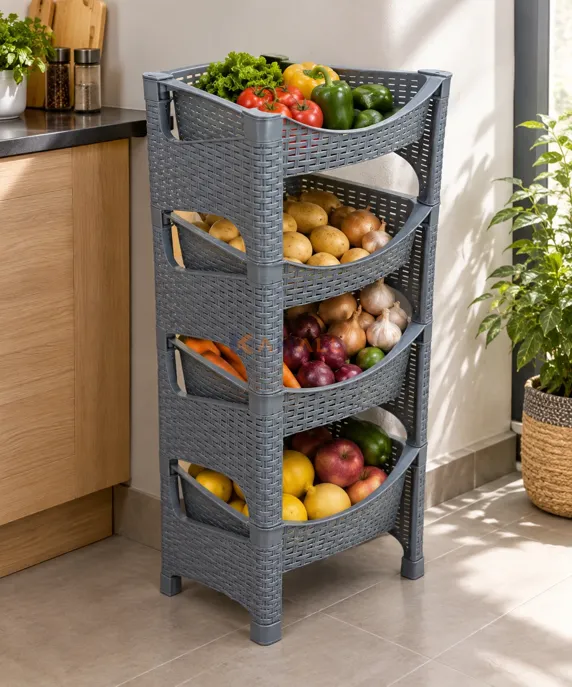 Porte legumes Rotin Sotufab en plastique