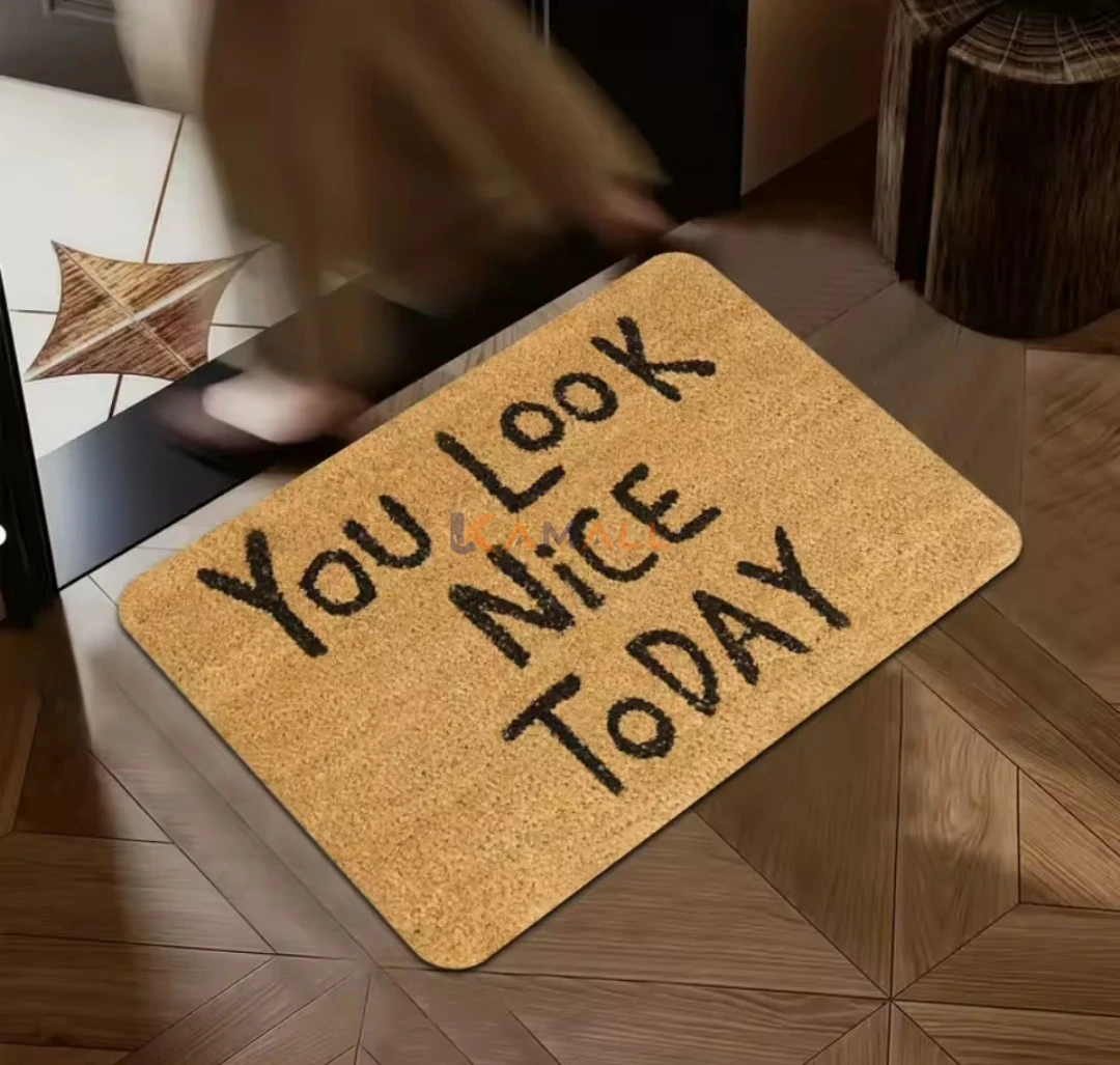 Tapis d’entrée en caoutchouc – 58 × 38 cm