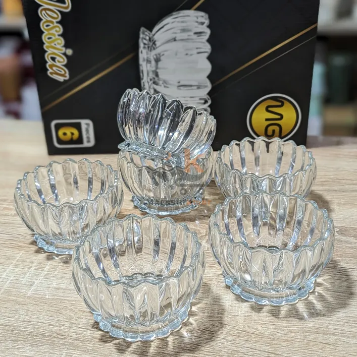 Lot de 6 bol en verre 200ml