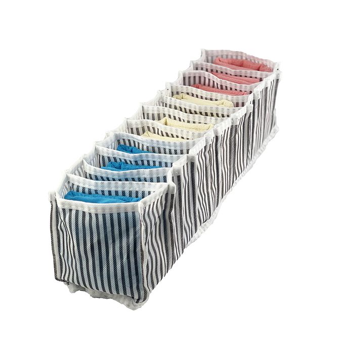 Organisateur de vêtements en tissu à 8 compartiments