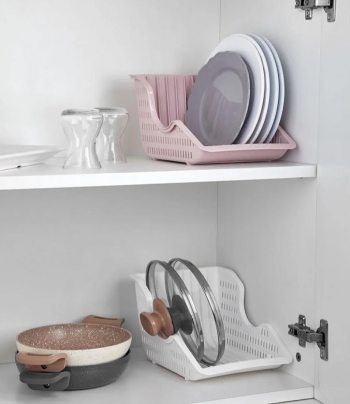 Porte Assiettes et Couvercles en Plastique
