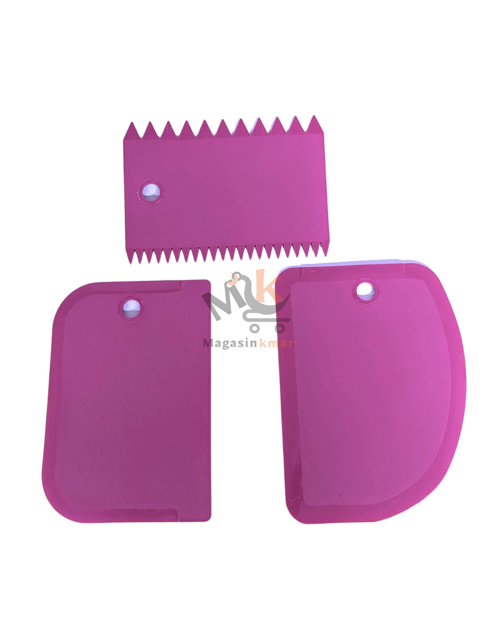 Spatules 3en1 de décoration de gâteaux en plastique