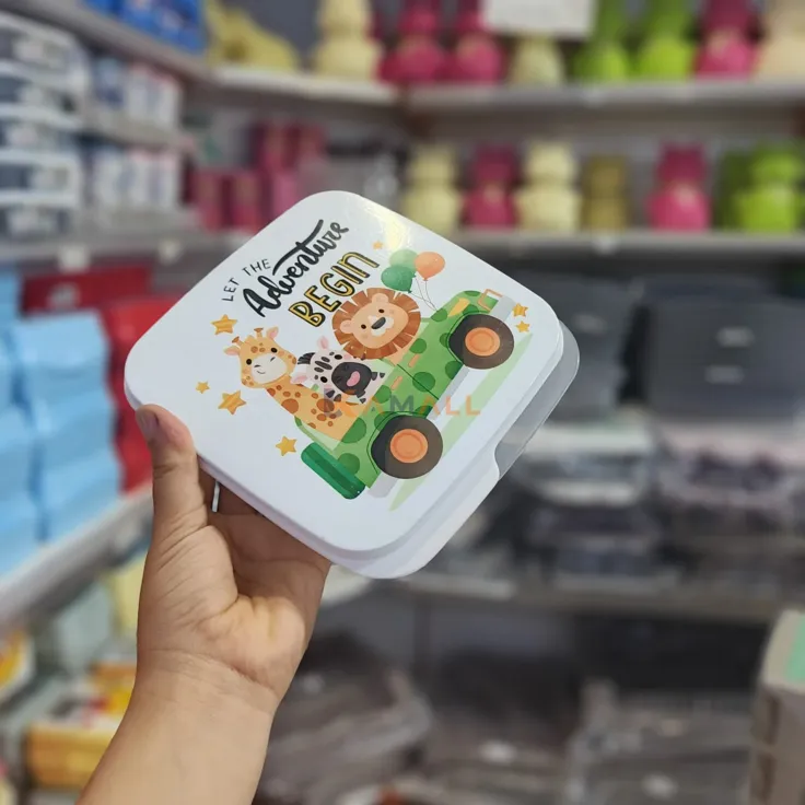Boîte à Goûter Design Animé en Plastique Alimentaire