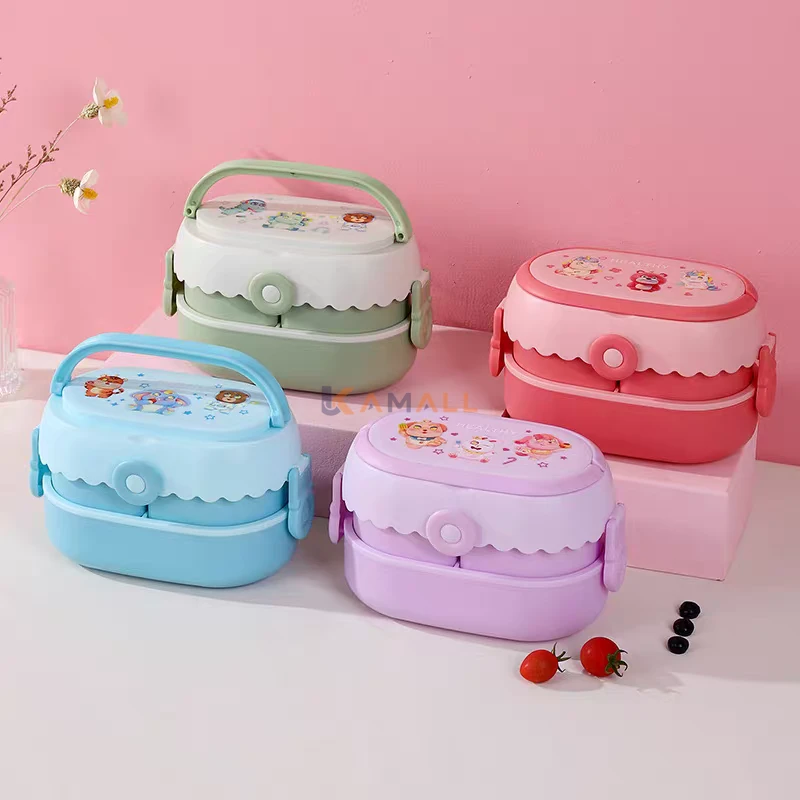 Lunch Box 3 Boîtes avec Cuillère et Fourchette