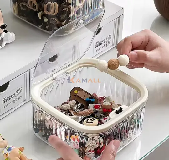 Boite Carree en Plexi pour Accessoires et Bijoux
