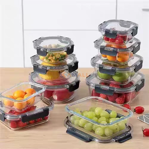 Mini boite de conservation ronde en plastique alimentaire
