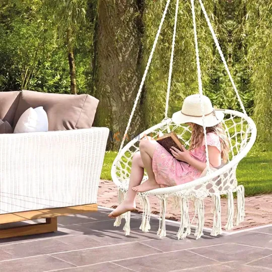 Balançoire macramé