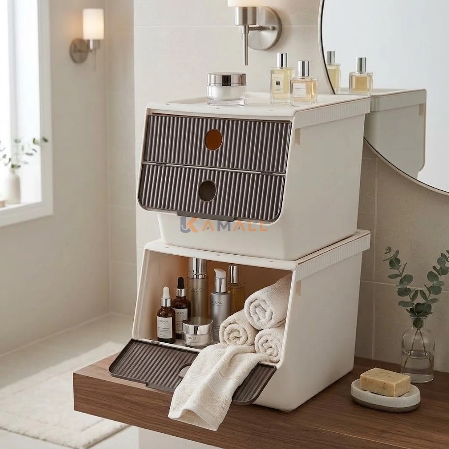 Box de rangement en plastique avec couvercle 13,5 L